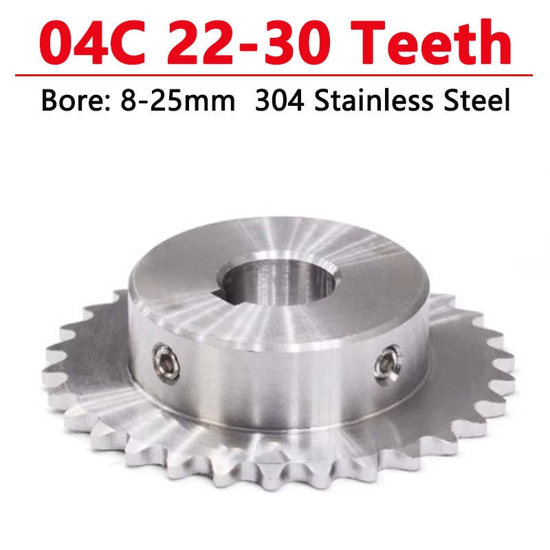 Chain Sprocket Set - 1 buah 22-30gigi 04C 304 baja
