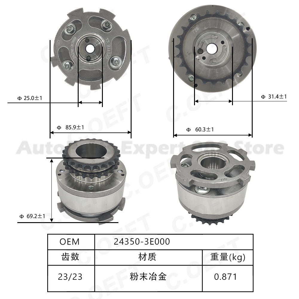 Untuk Kia Timing Gear Phase Ad - Sprocket ulasan dan harga