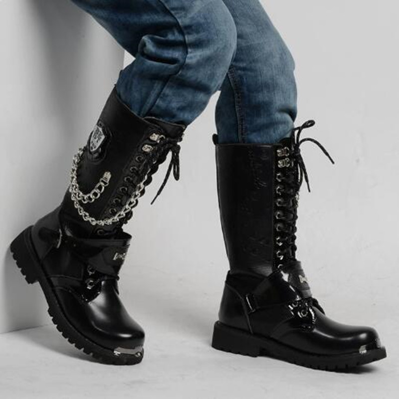 Sepatu Bot Motor Pria Mewah Se - Motorcycle Chain ulasan dan harga